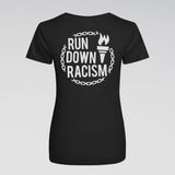 "Run Down Racism" Female Racing Shirt (Bold Edition)